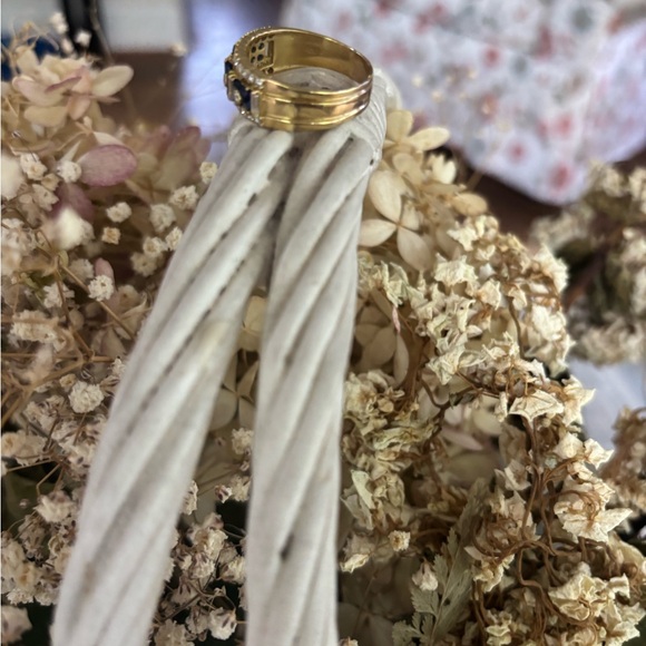 14kt diamond sapphire ring - Picture 7 of 12